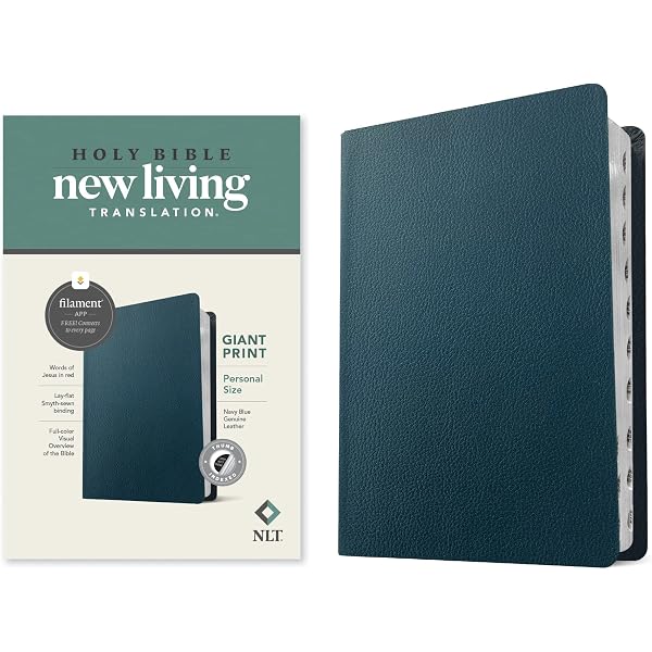 NLT Personal Size Giant Print Bible, Filament Enabled (Genuine